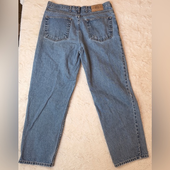 Eddie Bauer Vintage 90s Relaxed Fit Jeans 34x29 Light Wash - Picture 10 of 10